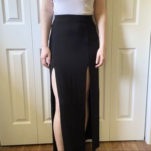 Forever 21 Side-Slit Maxi Skirt